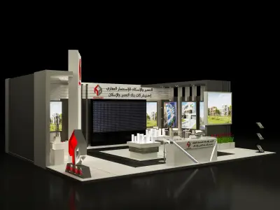 Booth Exhibition Stand a357a 3D model