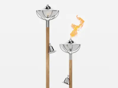 Garden Torch by Anormal 3D model