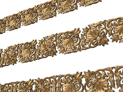 Ornament Element Molding 034 Low-poly 3D model