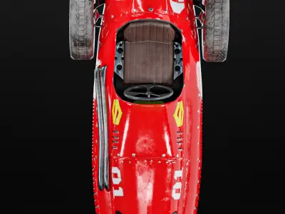 Car Formula 1-Vintage Racing Stars Low-poly 3D model