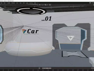 Car Showroom  3D model