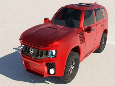 NISSAN CONCEPT CAR Low-poly 3D model