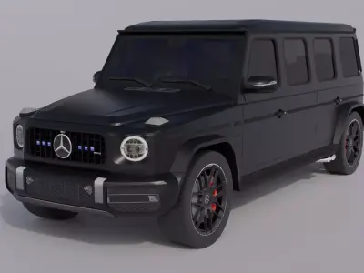 Mercedes-Bena G63 Guard Low-poly 3D model