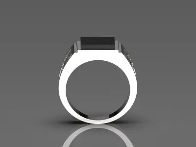 stone man ring mr0056 3D print model