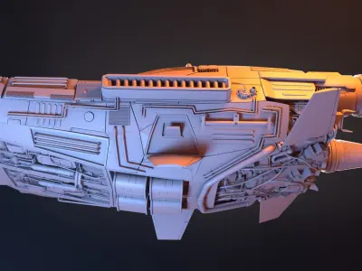 Futuristic Car 3D model