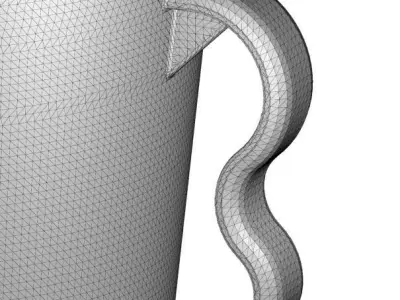 Transparent Bath Mug 3D model