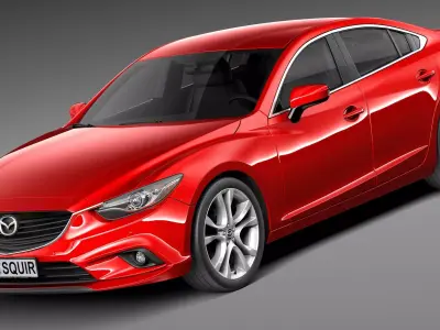 Mazda 6 sedan 2013 3D model