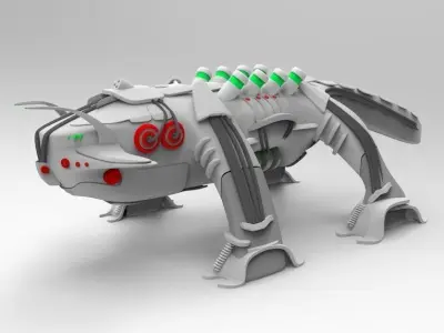 greetos the raptile Free 3D model