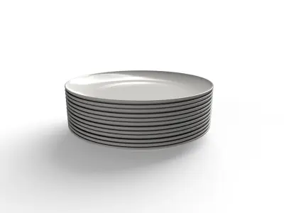 Plate Low-poly 3D model purchase