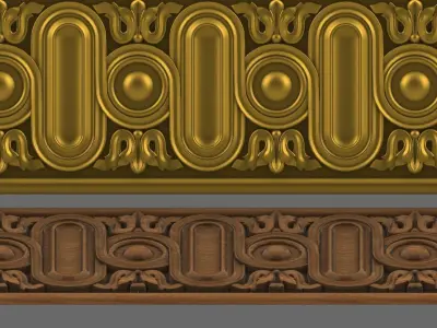 Moulding 3D ornamental model 3D print model purchase