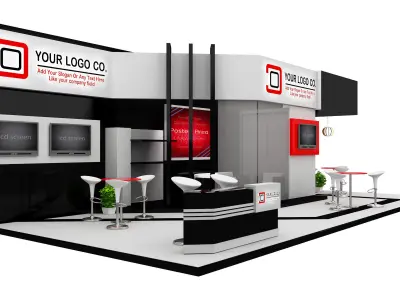 Booth Exhibition Stand a471  3D model