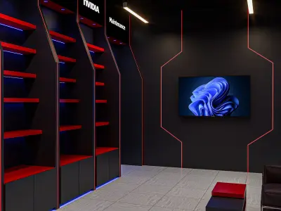  pc gaming store 3D model
