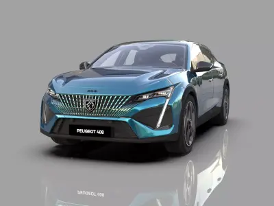 Peugeot 408 cross 2023 HQ interior  3D model