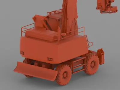 Sennebogen 718 wheel 3D print model