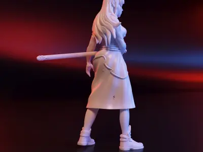 Anime Yuuki Asuna 3D print model