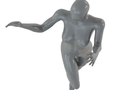 Female Abstract Mannequin 77 3D model