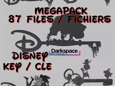 Megapack cle Disney Key 3D print model