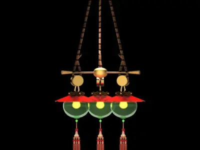 Chinese lantern 3D model