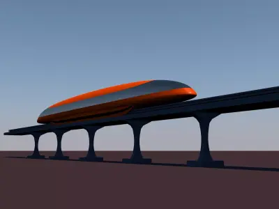 Monorail Train 3D model