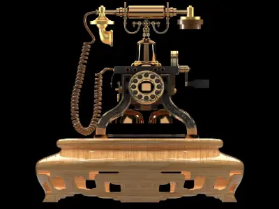 Chinese old phone 3D model