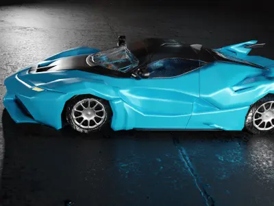  3D Car Low-poly 3D model