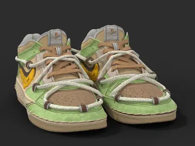 Custom Nike Dunk 3D model