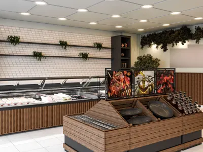 Butcher Shop Design 3D model