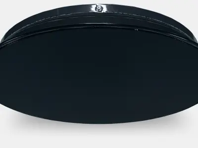 BRAVUR Wall clock Low-poly 3D model