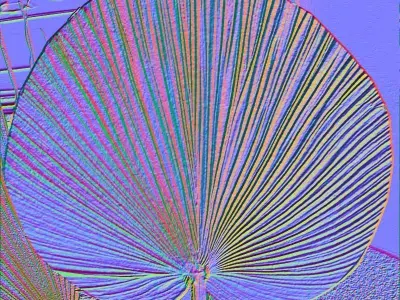 Bamboo fan  Free 3D model