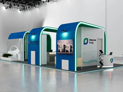 booth  3D model purchase