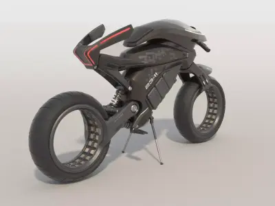 Motorcycle futuristic 3D model