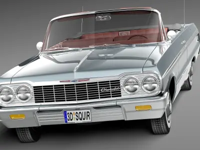 Chevrolet Impala Convertible 1964 3D model