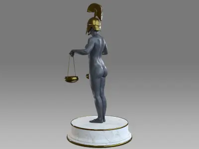 Zodiac Sign Female Libra Low-poly 3D model