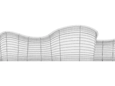 Nantong Grand Theater Low-poly 3D model