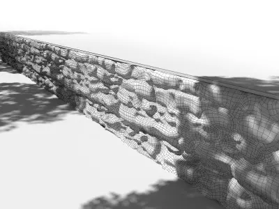 Retaining wall Free 3D model