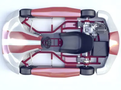 Go-kart Racing 3d model Vray 3D model