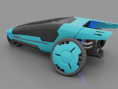 sci-fi vehicle  3D model