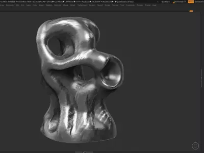 Modern Abstract Decorative sculpture 3d print model 40 3D print model