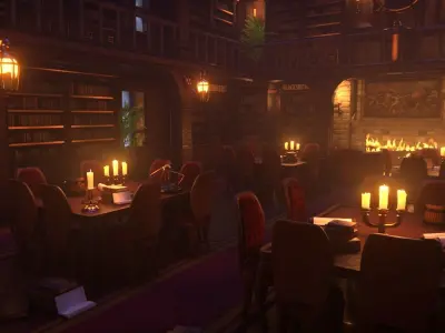 High detail Library  3D model