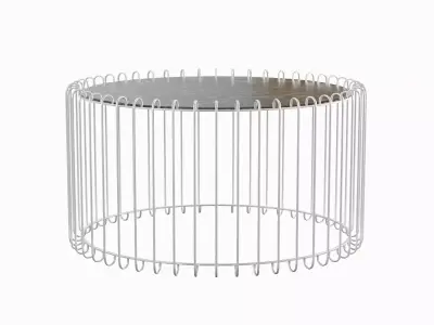 Wire Coffee Table Set 3D model