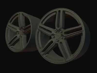 Vossen Wheel HF1 printable 3D print model