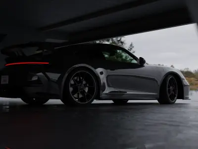 Car Moody Scene 3D Blender File Textured FBX File 3D model