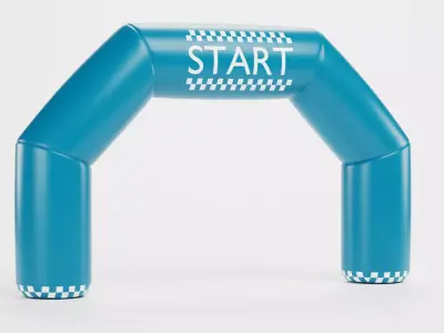 Inflatable Gate - Start and Finish Low-poly 3D model