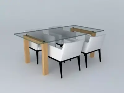 Dinner table Free 3D model