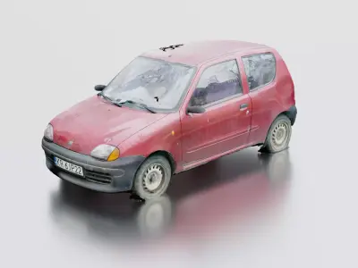 Fiat Seicento Scan 3D model