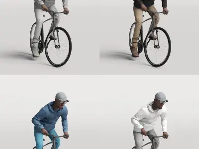 Humano Biking Man 0817 3D model