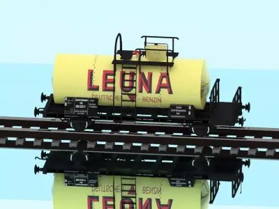 Tank Car Typ Halle 558 3D model