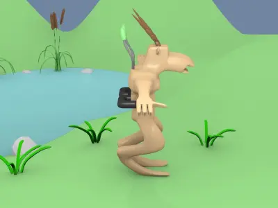 Sci-Fi Monster 3 Free 3D model