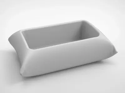 Pillow pattern vase 3D print model