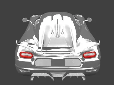 Sports car base  3D model